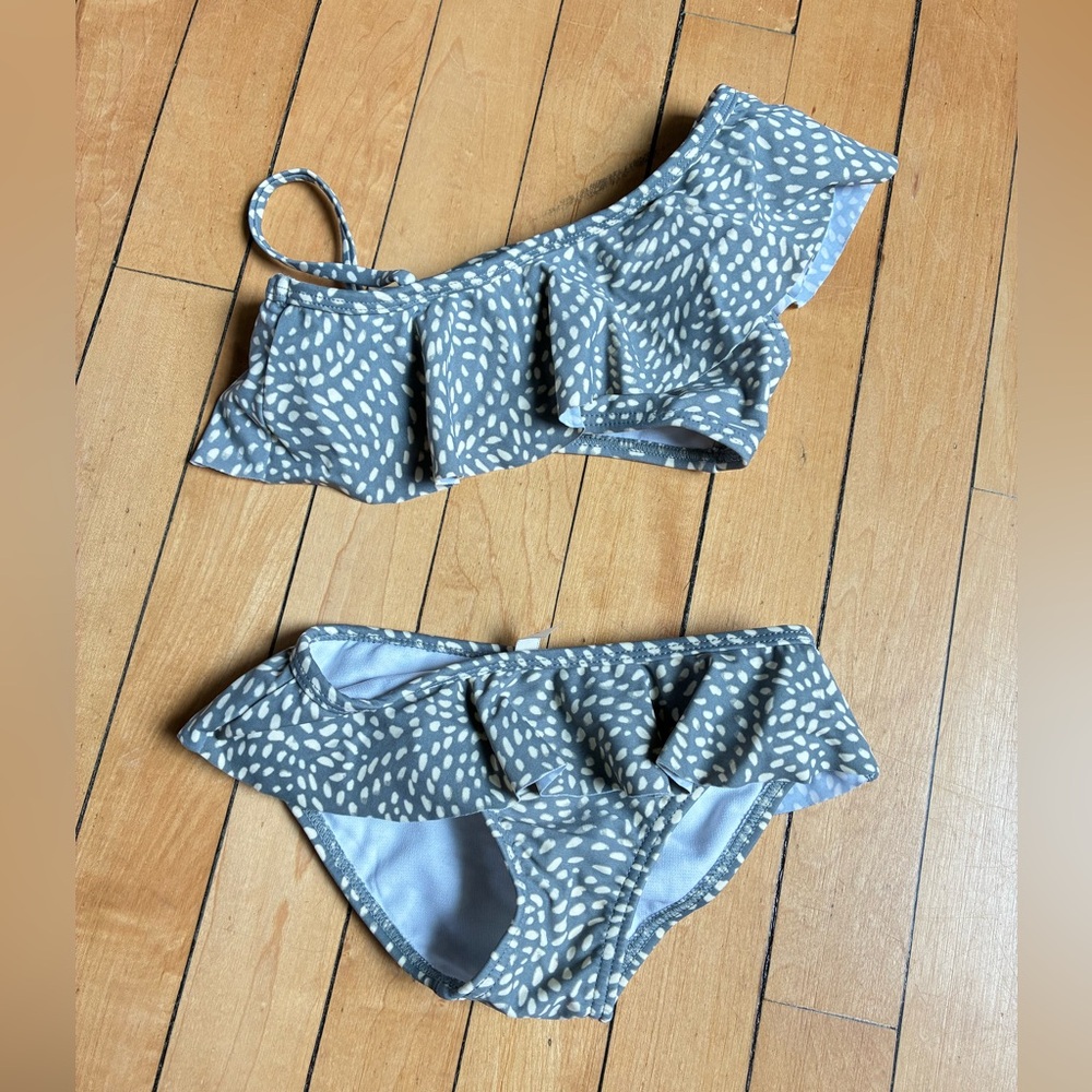 Rylee + Cru girls skirted bikini, size 2-3y
